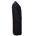 Abrigo de lana original de los Carabinieri del ejército italiano uniforme cruzado negro
