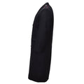 Abrigo de lana original de los Carabinieri del ejército italiano uniforme cruzado negro