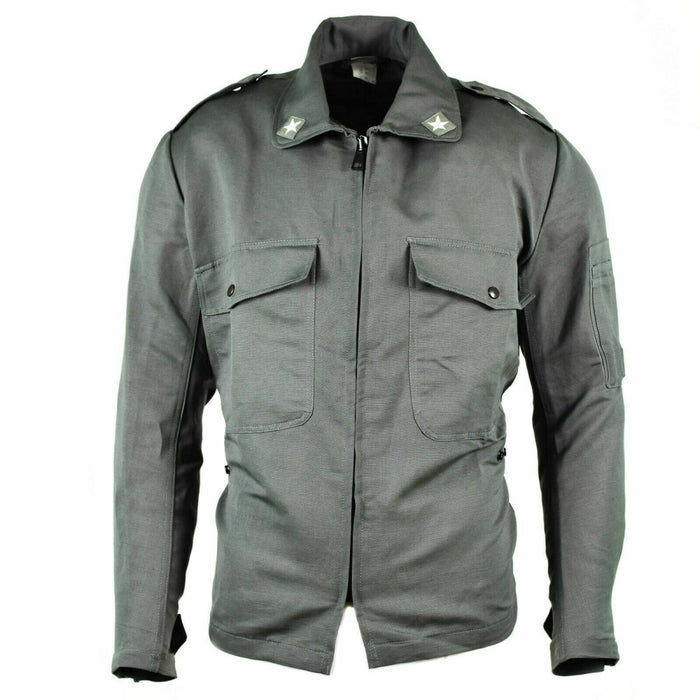 Chaqueta gris original del ejército italiano Camisa militar de la Fuerza Aérea BDU excedente - GoMilitar