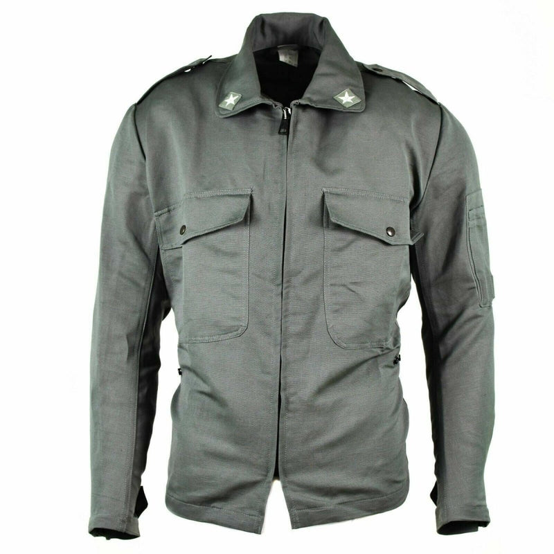 Original Italian army grey jacket Air Force military BDU surplus issue shirt - GoMilitar