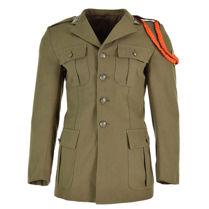 Chaqueta militar original italiana vestido de uniforme de desfile marrón edición militar de lana - GoMilitar