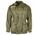 Camisa de chaqueta verde oliva de ejército italiano original