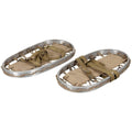 Zapatos de nieve originales del ejército italiano, marco de aluminio militar, correas para invierno