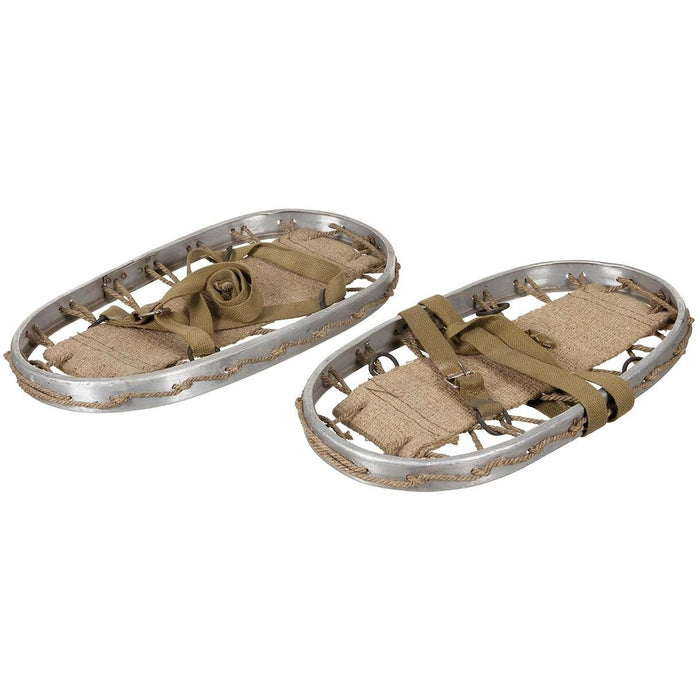 Zapatos de nieve originales del ejército italiano Marco de aluminio militar Correas Invierno - GoMilitar