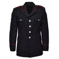 Original italiano militar de lana negra carabinieri chaqueta formal rayas rojas nuevas
