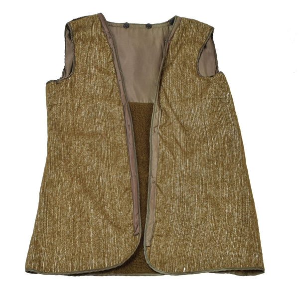 Original italiano Militar Militar Brown Finer Colcha Fuera Fuera Fuera Vintage Cálida Caki