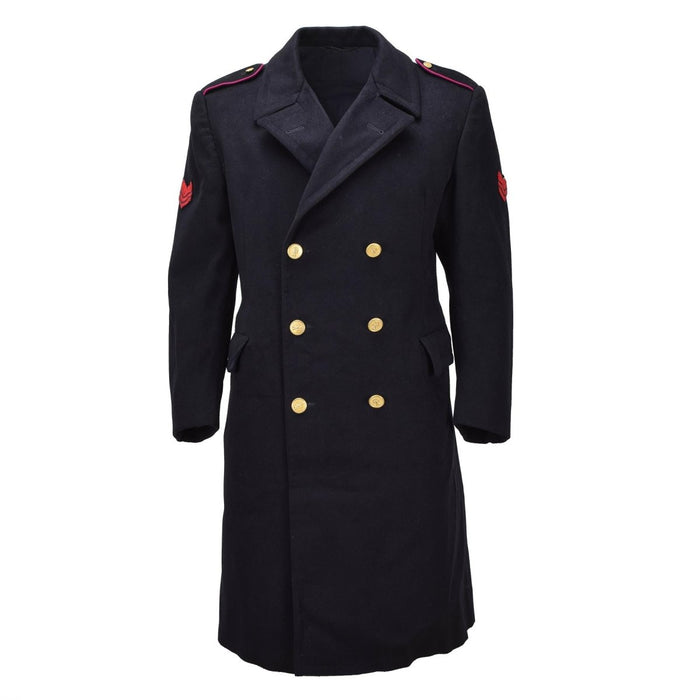 Abrigo Carabinieri Militar Original Italiano Lana Doble Botonadura Negro - GoMilitar