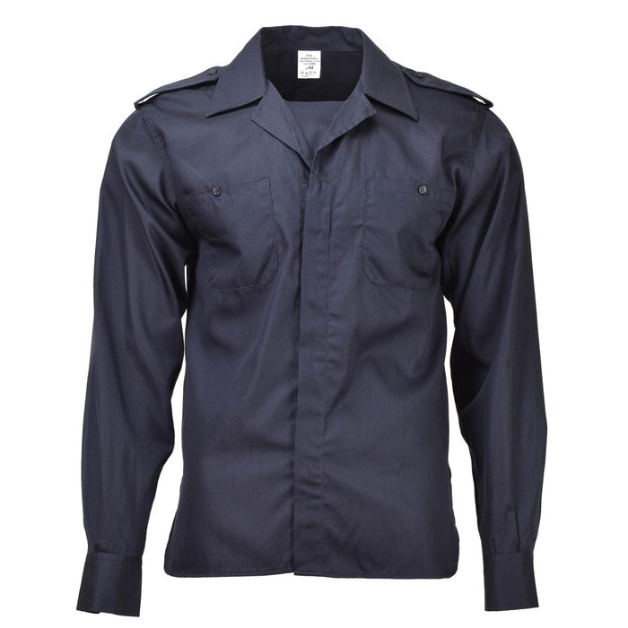 Camisas marinas clásicas militares italianas originales azul ligero transpirable NUEVO - GoMilitar