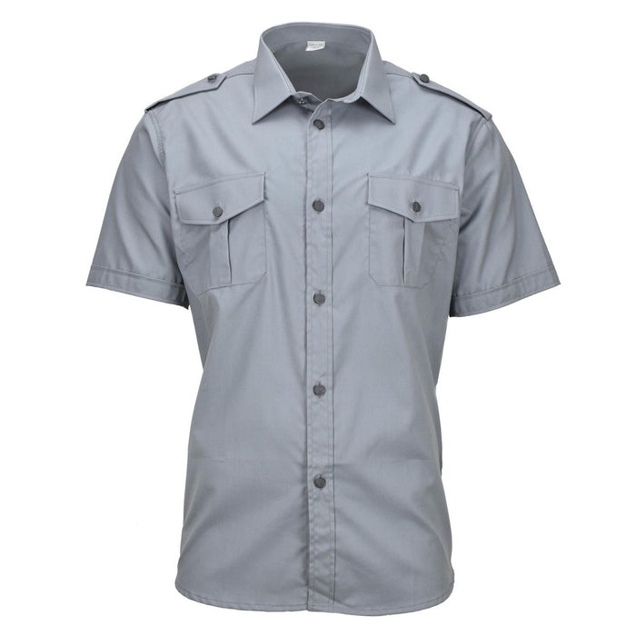 Camisa Clásica Militar Italiana Original Manga Corta Charreteras Bolsillos En El Pecho - GoMilitar