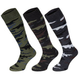 Calcetines de invierno originales militares italianos Esercito, largos, altos, paquete de 3 camuflaje