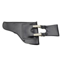 Funda de pistola militar italiana original con cierre de hebilla para diestros, color negro