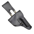 Funda de pistola militar italiana original con cierre de hebilla para diestros, color negro