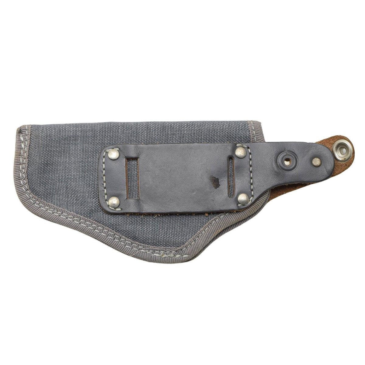Funda de pistola militar italiana original con cierre de botón a presión Nylon Gris Nuevo