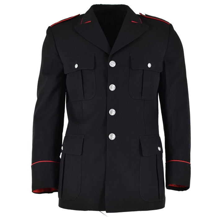 Chaqueta policía militar original italiana oficial oficial uniforme formal negro - GoMilitar