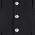Jaqueta de policía militar italiana original Oficial oficial de uniforme negro formal
