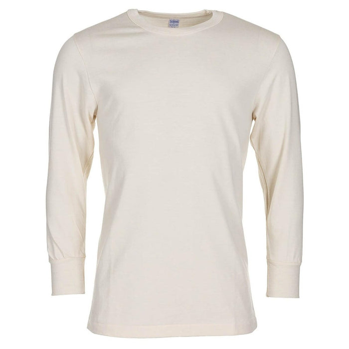 Camiseta Original Militar Italiana Slim Fit Transpirable Manga Larga Blanca - GoMilitar