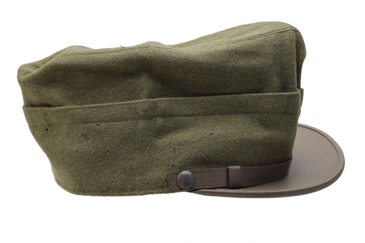 Tapa de campo snapback de italiana original lana de oliva liviana vintage