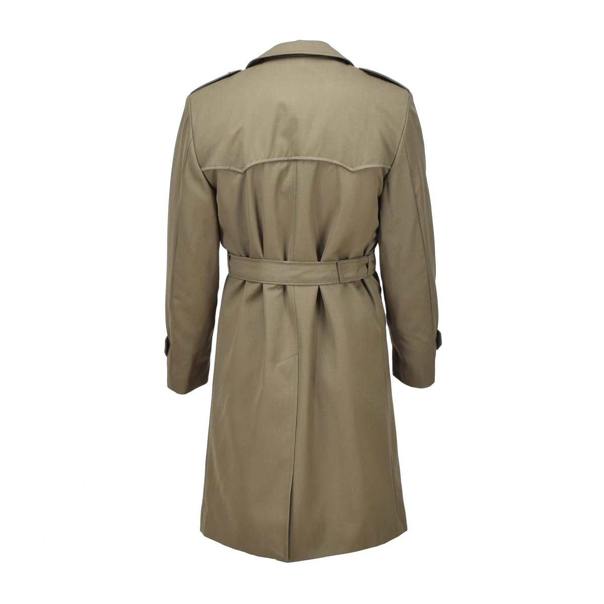 Gabardina militar italiana original de color caqui abrigo formal forrado vintage nuevo