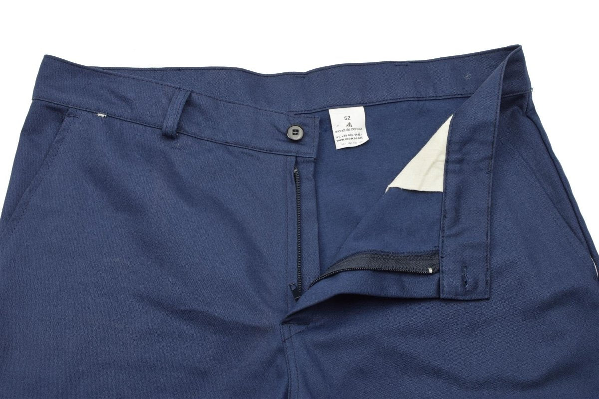 Pantalones de trabajo militar italiano original pantalones del ejército de excedentes azules algodón nuevo