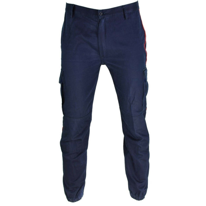 Pantalones de carabineros de policía italianos originales pantalones azules oficial de aplicación de la ley - GoMilitar