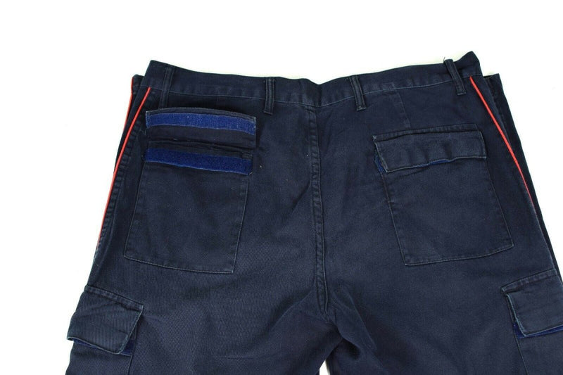 Policía italiana original Carabinieri pantalones azules de pantalones azules policías