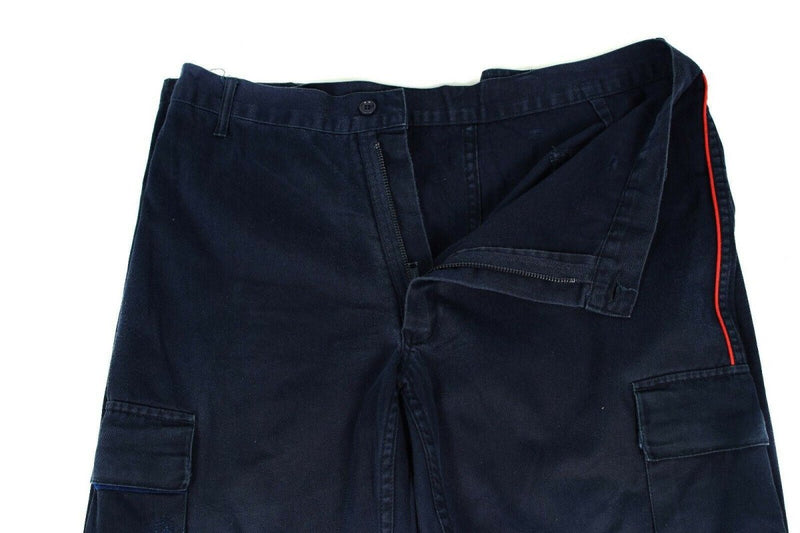 Policía italiana original Carabinieri pantalones azules de pantalones azules policías