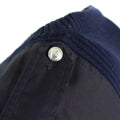 Jumper de cañón en V italiano original Jumper Séter de azul oscuro lana