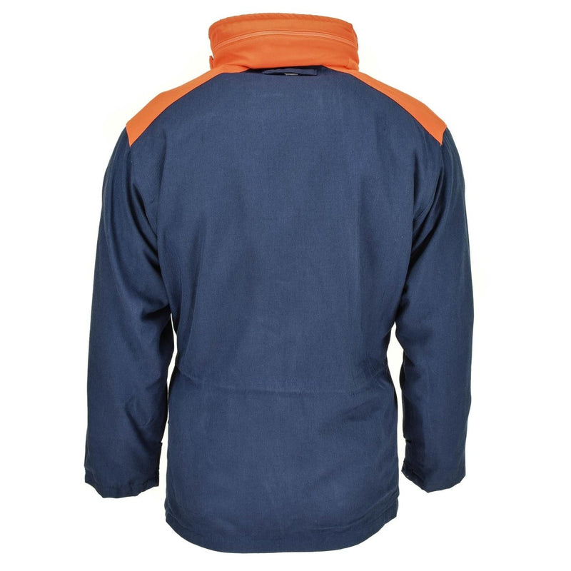 Chaqueta parka de parka marina italiana italiana con capucha Vintage impermeable nuevo
