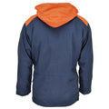 Chaqueta parka de parka marina italiana italiana con capucha Vintage impermeable nuevo