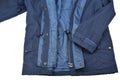 Chaqueta parka de parka marina italiana italiana con capucha Vintage impermeable nuevo