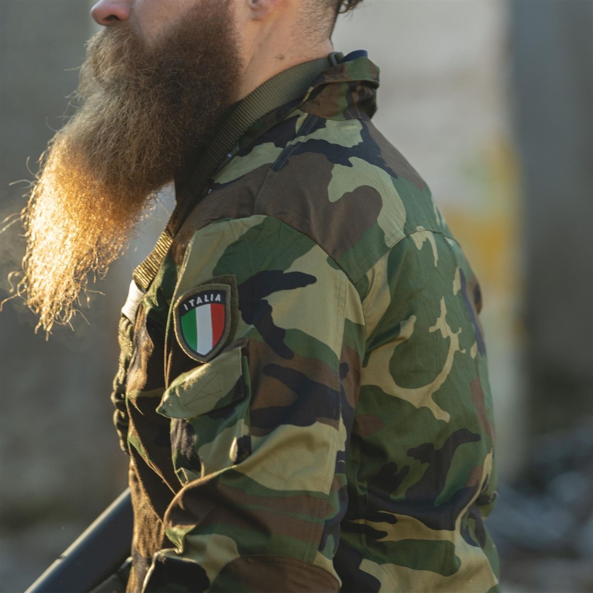 Chaqueta de combate militar de Italia original Italia de combate liviano Camufaporito Ejército Surfplus nuevo