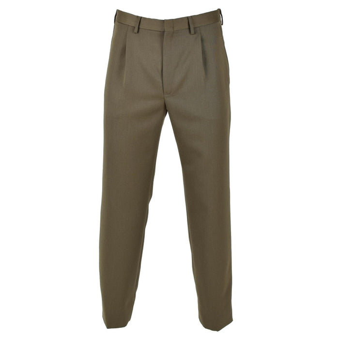 Pantalón Formal Militar Original Italia PANTALONE VERDE vintage Marrón - GoMilitar