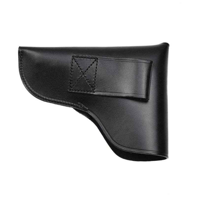 Hólstera de cuero de pistola militar de Italia original Beretta lleva portavasos negros