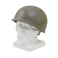 Casco de acero belga militar original M51 Combate táctico Ejército Interior PVC Olive