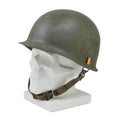 Casco de acero belga militar original M51 Combate táctico Ejército Interior PVC Olive