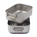 Problema militar original Mess Tins de acero inoxidable Camping Wajusware al aire libre
