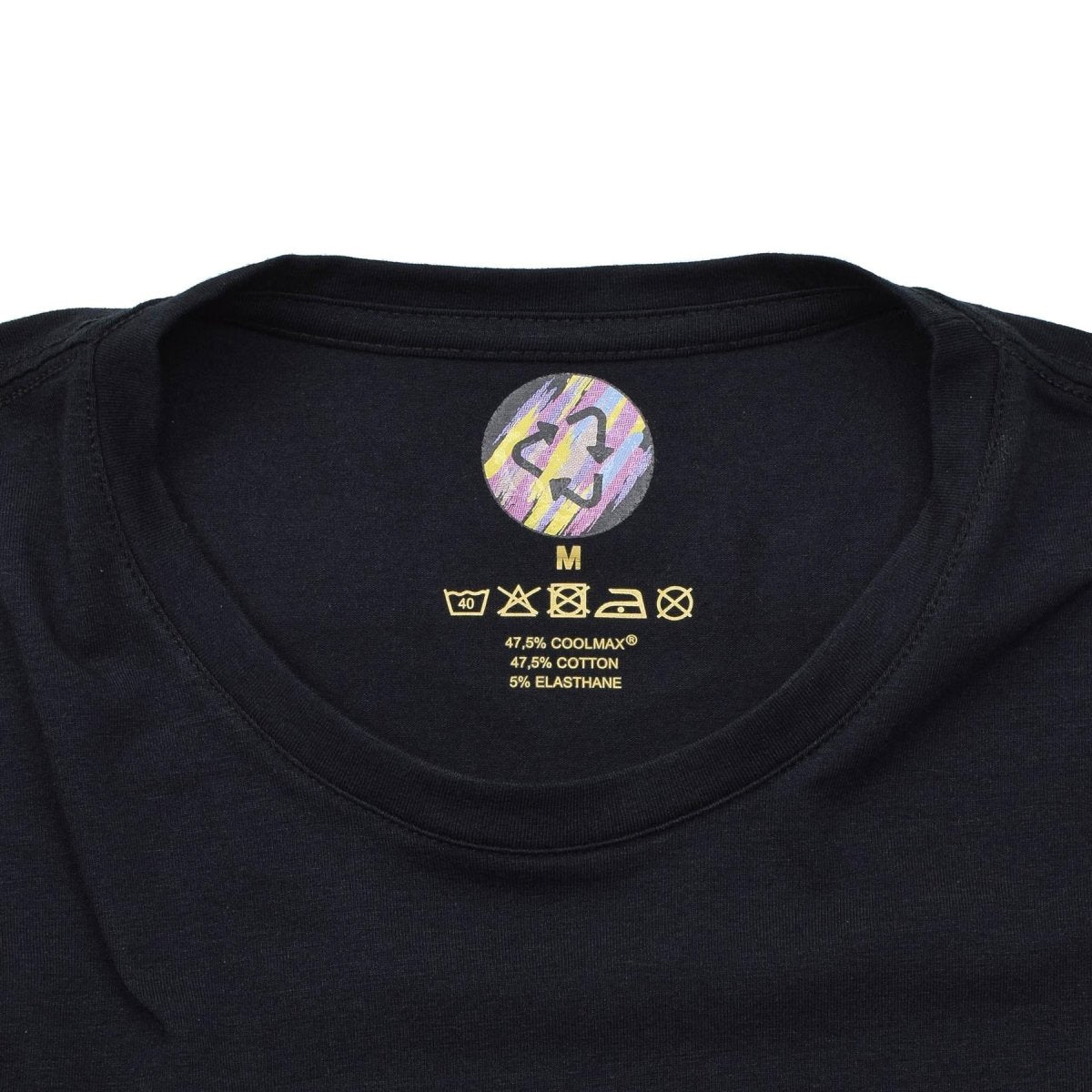 Camisetas tácticas negras militares originales de los Países Bajos Coolmax Secado rápido nuevo