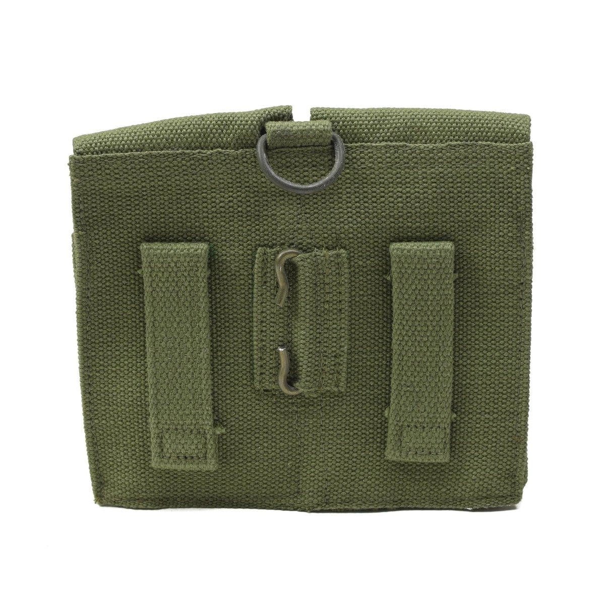 Original Norwegian Army Magazine Pouch Vintage doble munición Bag Verde lienzo nuevo