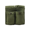 Original Norwegian Army Magazine Pouch Vintage doble munición Bag Verde lienzo nuevo