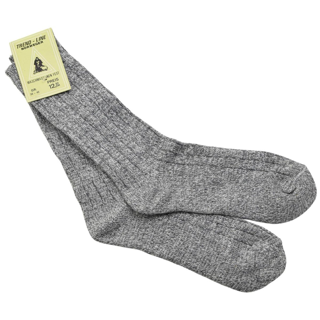 Calcetines Originales Militares Noruegos De Lana Merino Transpirable Línea De Tendencia Gris