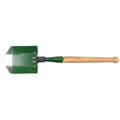 Palabra plegable del ejército rumano original mango de madera verde excedente militar nuevo