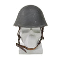Casco de acero táctico militar rumano original M73 paracaidista chinstrap oliva