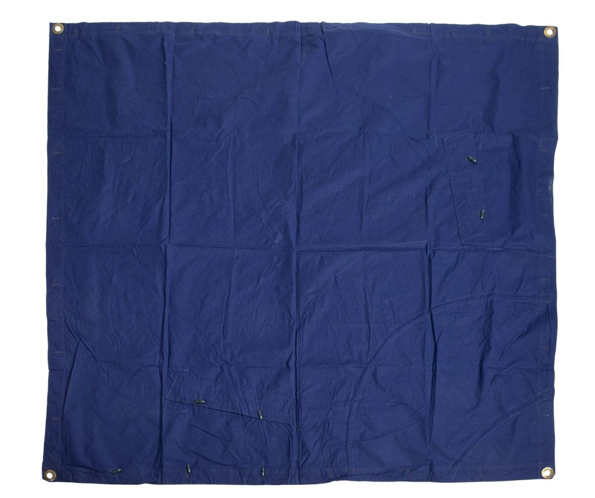 Tapa militar rumana original lona azul impermeable 1.80x1.80cm excedente