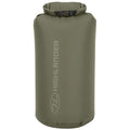 Bolsas impermeables militares escocesas originales, 1 L – 40 L, parte superior enrollable, hebilla de liberación rápida, color verde oliva