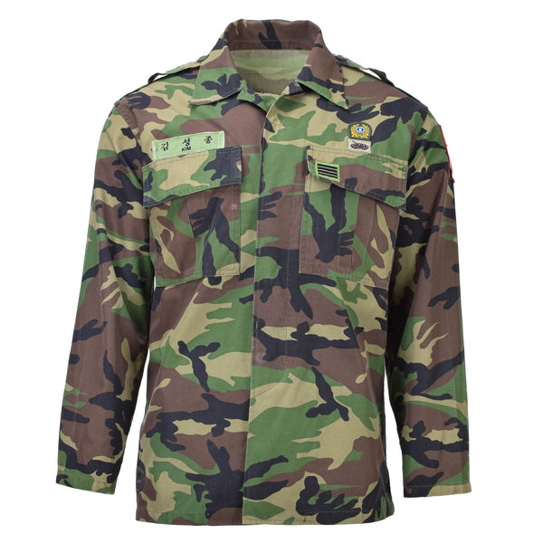 Original South Korean military tactical shirts M90 woodland camo combat field - GoMilitar