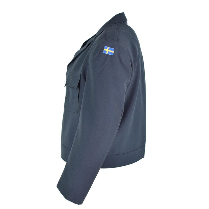Traje de uniforme de desfile azul de las fuerzas aéreas suecas originales