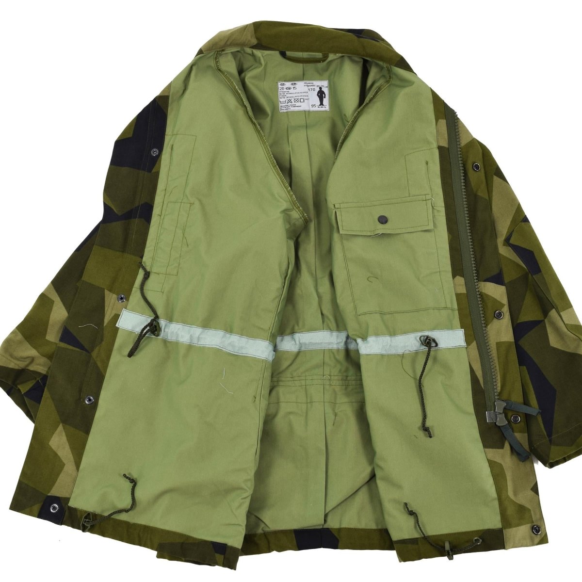 NUEVO Tropas de campo de campo de camuflaje de la chaqueta del ejército sueco sueco