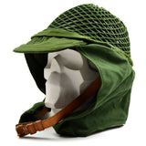 Cubierta de red de casco militar del ejército sueco original verde