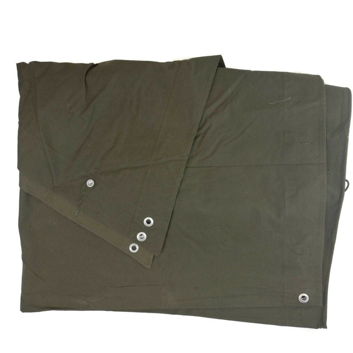 Refugio del ejército sueco original mitad zeltbahn poncho oliva excedente