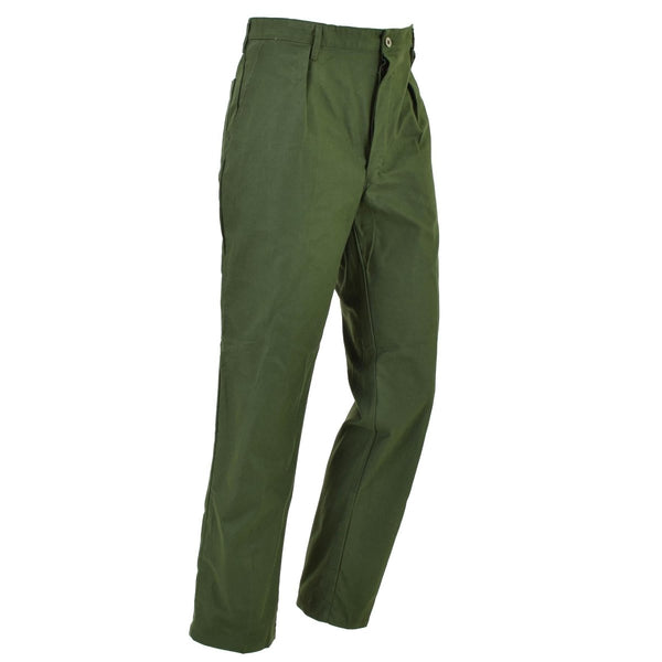 Pantalones de trabajo militar sueco original pantalones de ropa de trabajo verdes nuevos pantalones